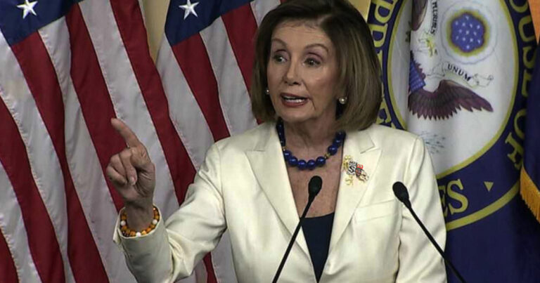 Pelosi: ‘I’m Glad Trump Is Wearing a Mask So I Don’t Have to See His Hideous Face’