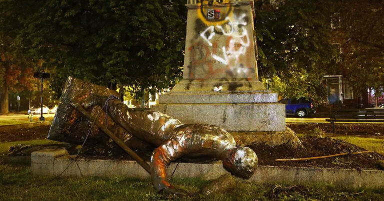 Rioters Tear Down Martin Luther King Statue, Call Him A ‘Sell Out’