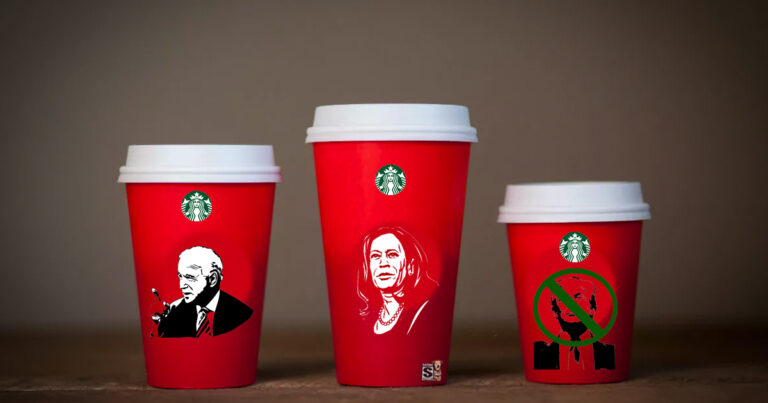 Starbucks’ Controversial ‘Holiday’ Cups Feature Biden and Harris