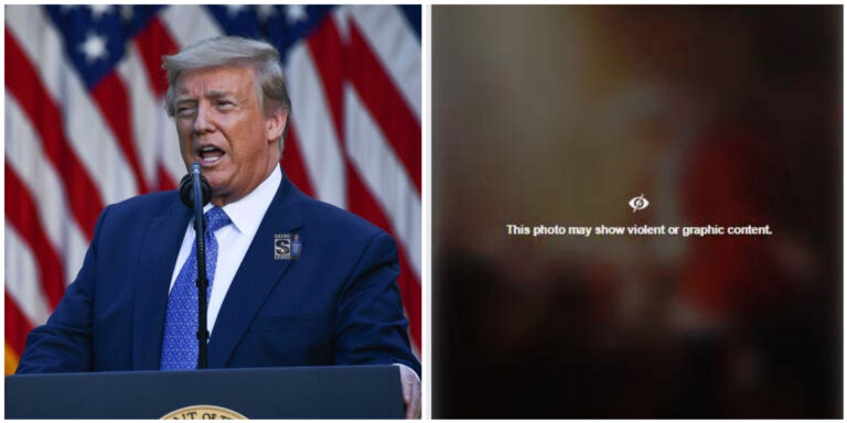 Facebook Censoring Photos of Trump As President