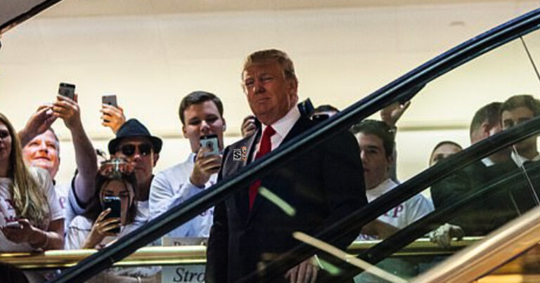 Trump Declares His Golden Escalator a National Monument