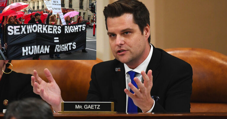 Matt Gaetz Files Defamation Lawsuit Against Sex Worker Union
