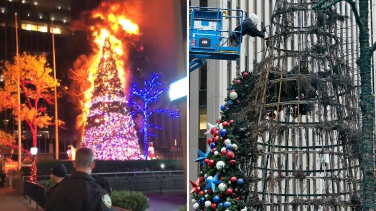 Antifa Claims Responsibility for Burning of Fox News Christmas Tree
