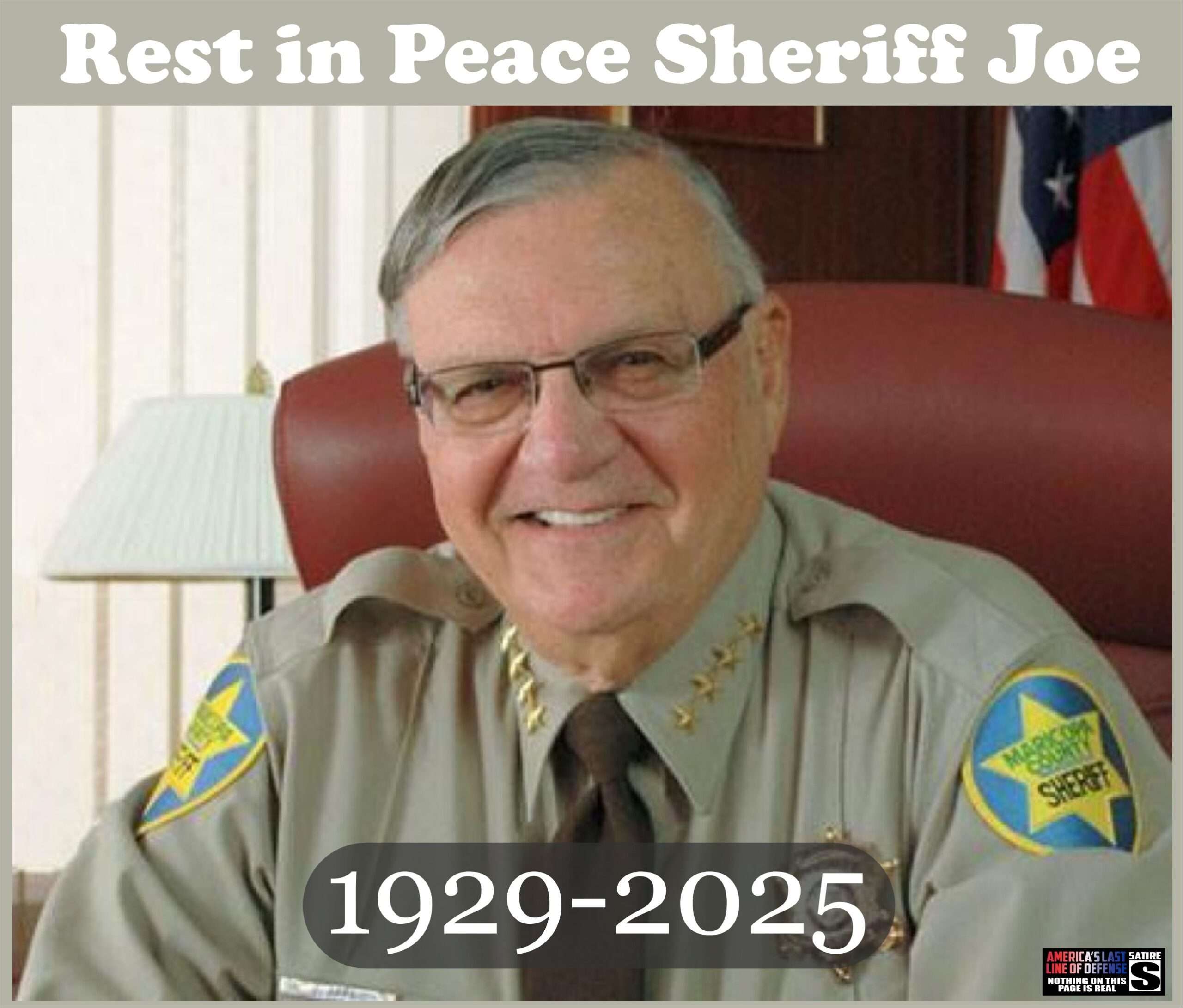 Joe Arpaio, America’s Sheriff, Dead at 94 – Dunning-Kruger-Times.com
