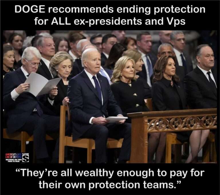 DOGE Recommends Ending Secret Service Protection for ALL Ex-Presidents and VPs