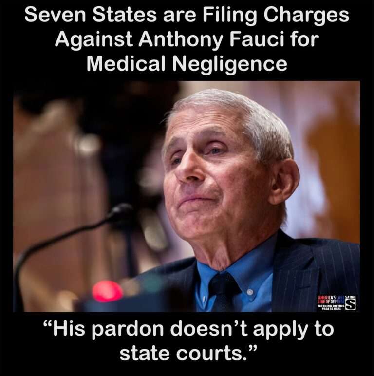 Seven Red States Charge Anthony Fauci with Crimes