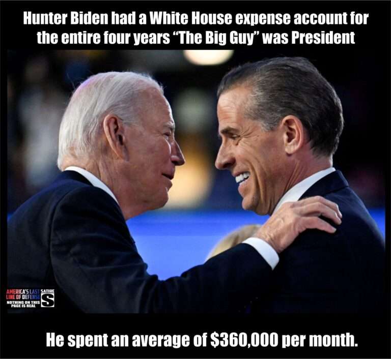 Hunter Biden’s Secret White House Expense Account Revealed