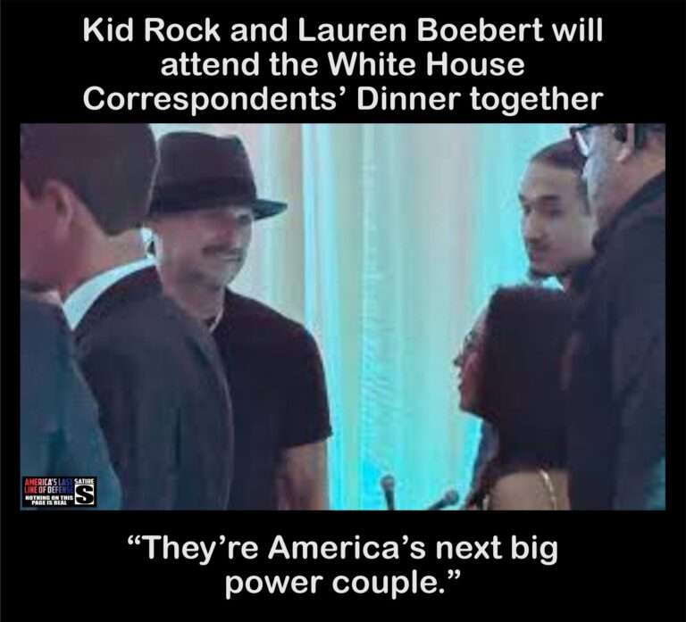 Kid Rock and Lauren Boebert will attend the White House Correspondents’ Dinner together