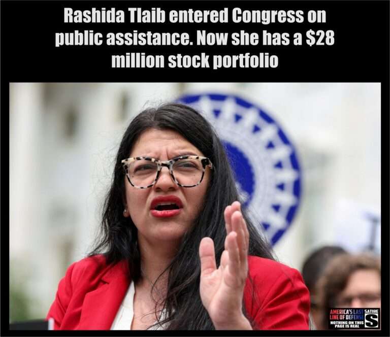 Rashida Tlaib entered Congress on public assistance – now she has a $28 million stock portfolio